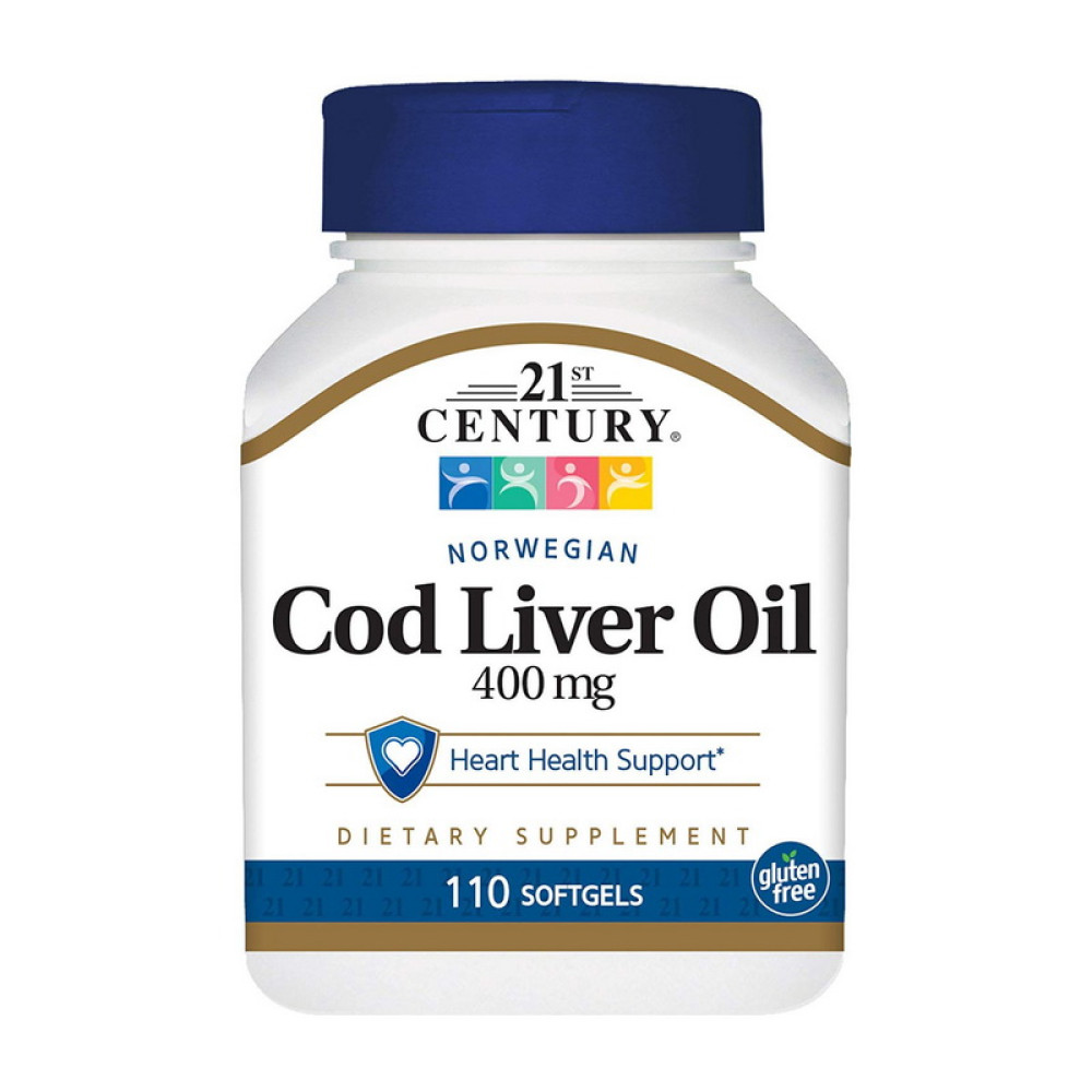 21st Century Cod Liver Oil 400 mg 110 капсул