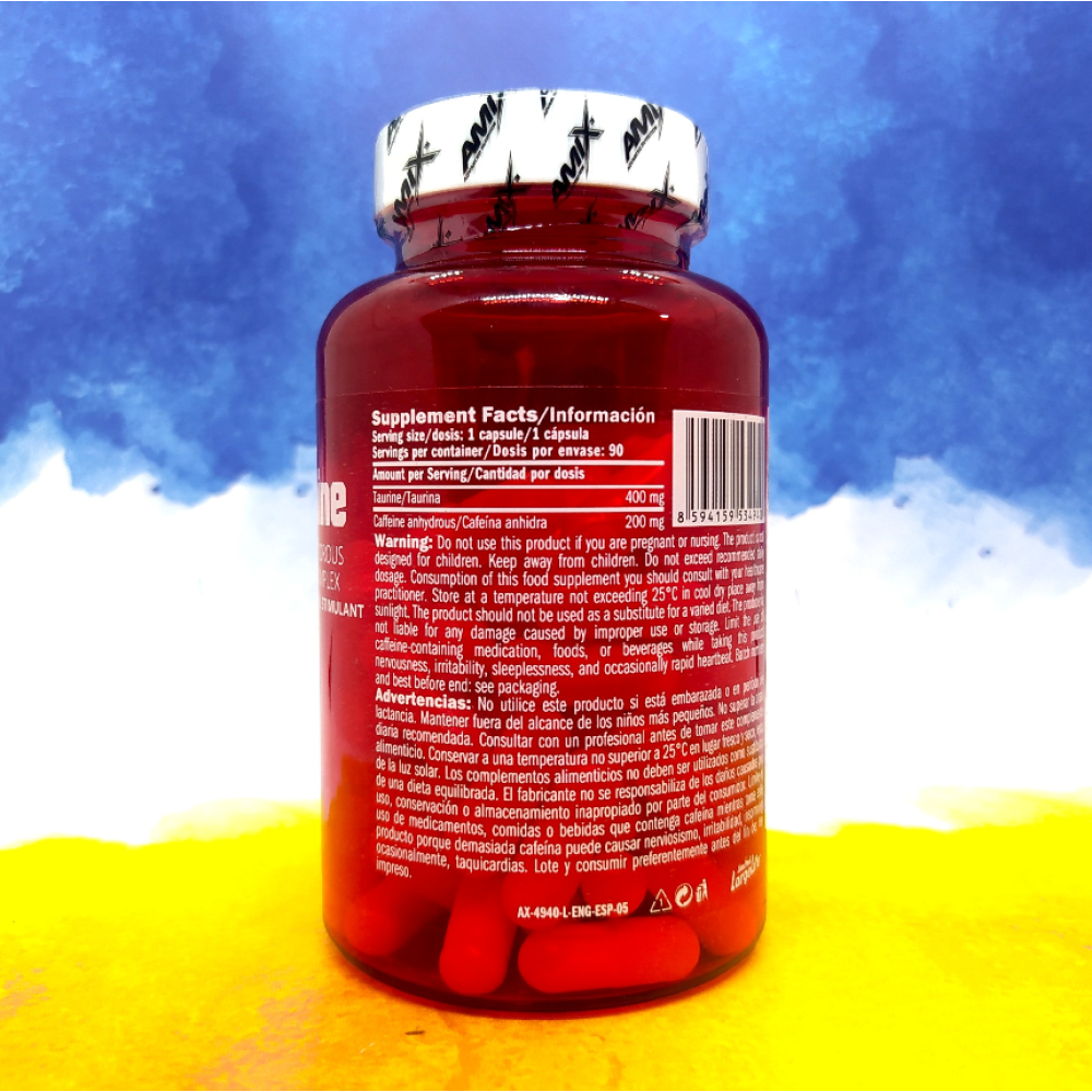 Amix Caffeine 200mg with Taurine 90 капсул