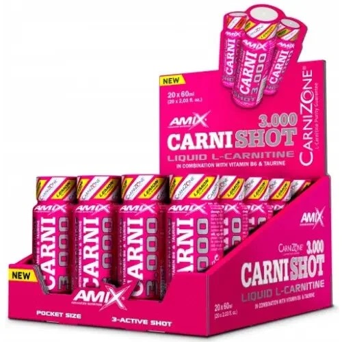 Фото Amix Carni Shot 3000, 20 шотов по 60 мл