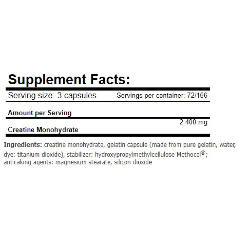 Amix Creatine Monohydrate capsules