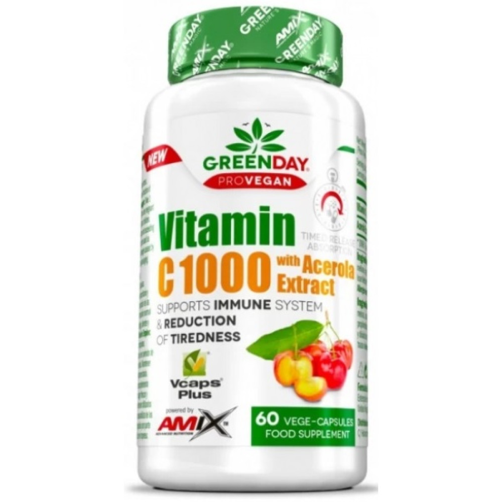 Amix GreenDay Vitamin C 1000 мг + Acerola 60 капсул