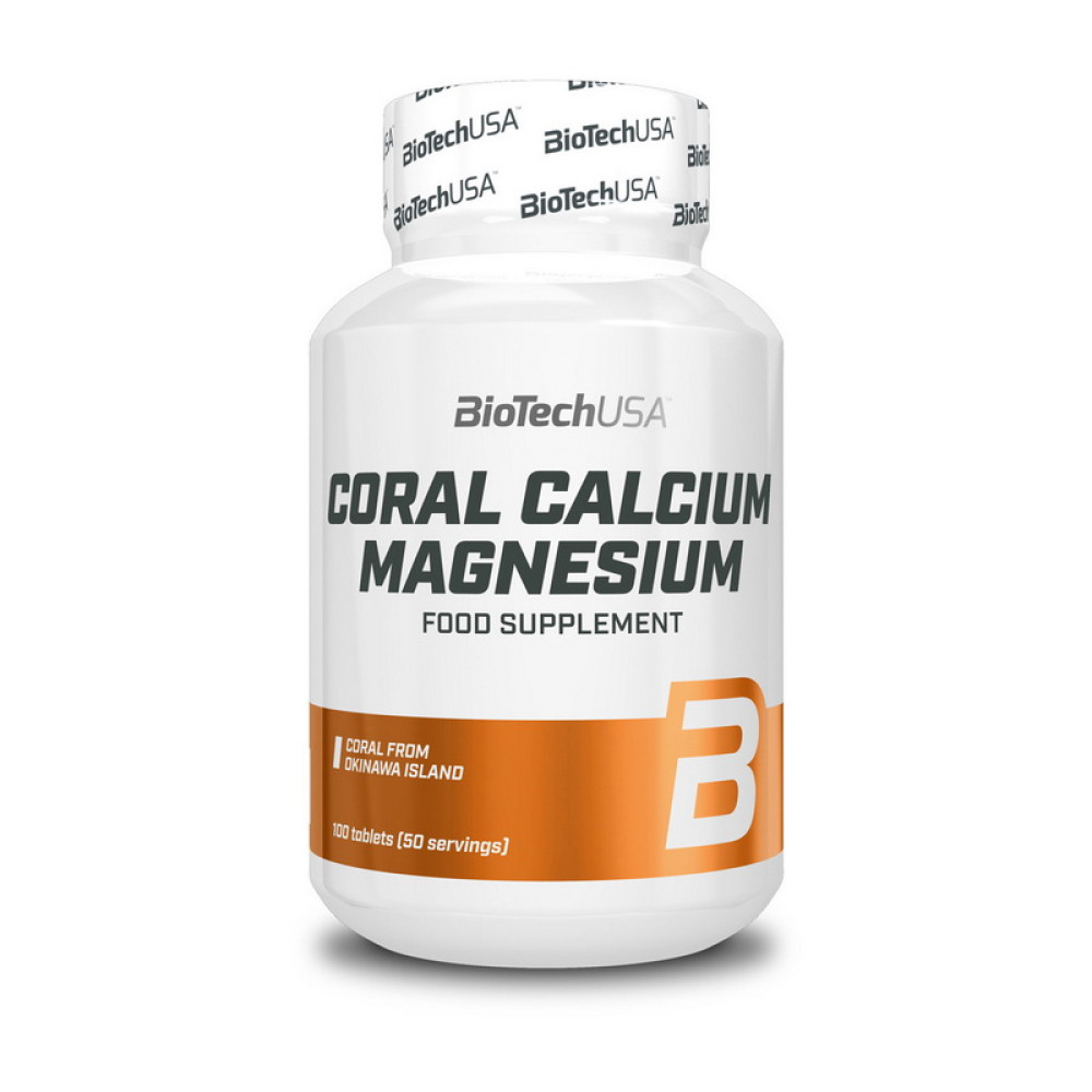 BioTech USA Coral Calcium Magnesium 100 таблеток
