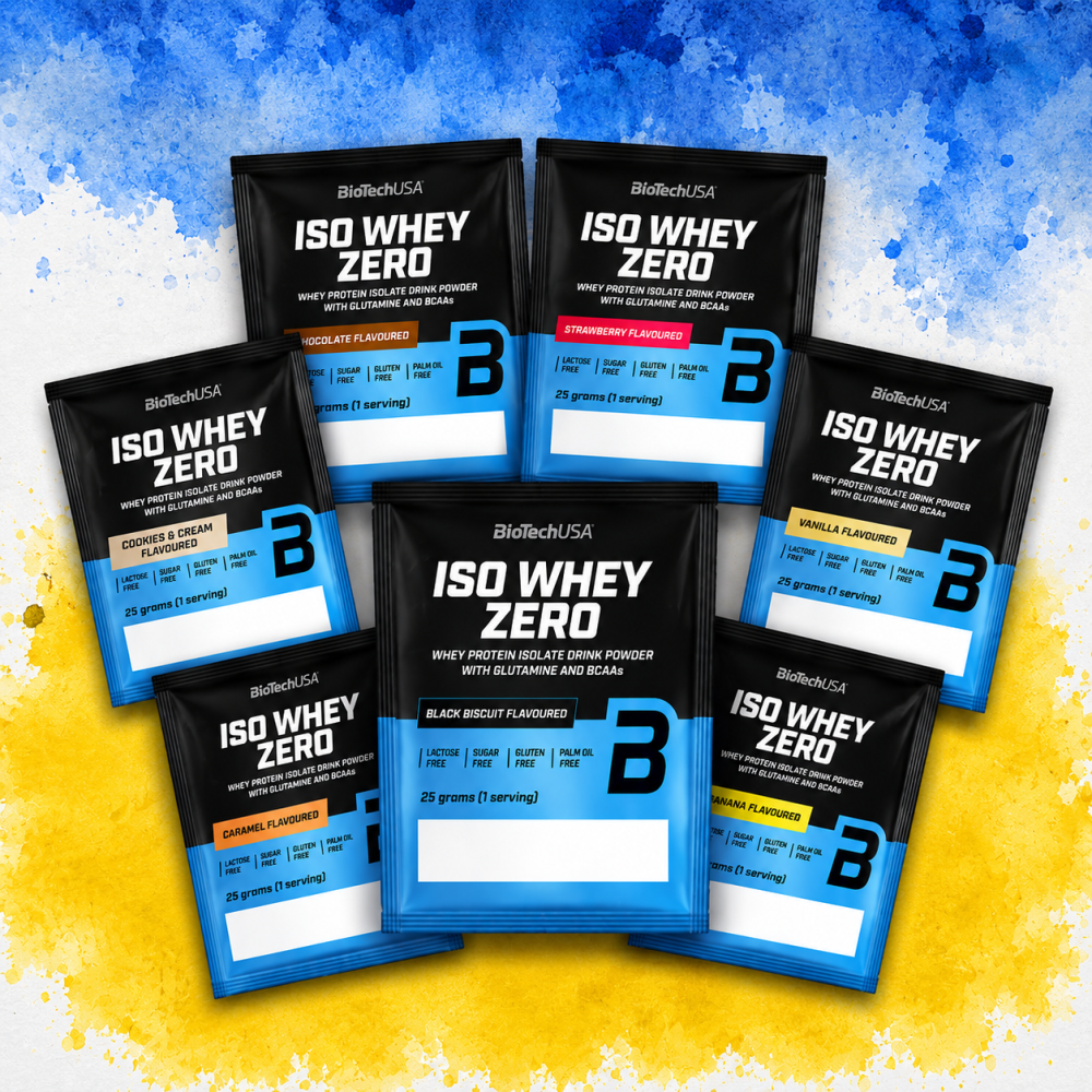 BioTech USA Iso Whey Zero lactose free 10 порцій, Biscuit (бісквіт)