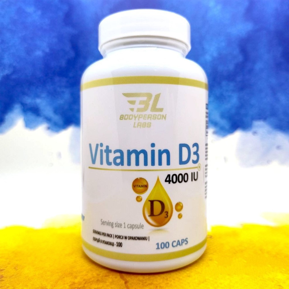 Bodyperson Labs Vitamin D3 4000 IU 100 капсул