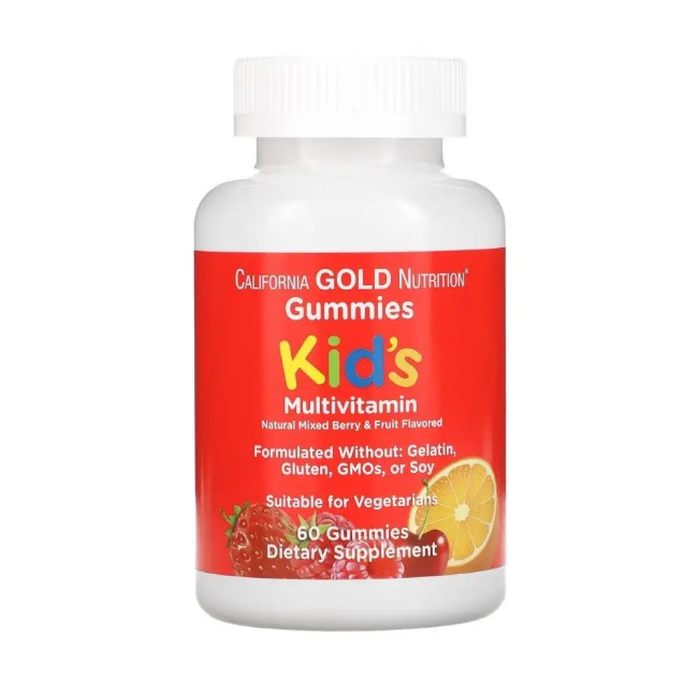 California Gold Nutrition Gummies Kid's Multivitamin 60 жувальних таблеток