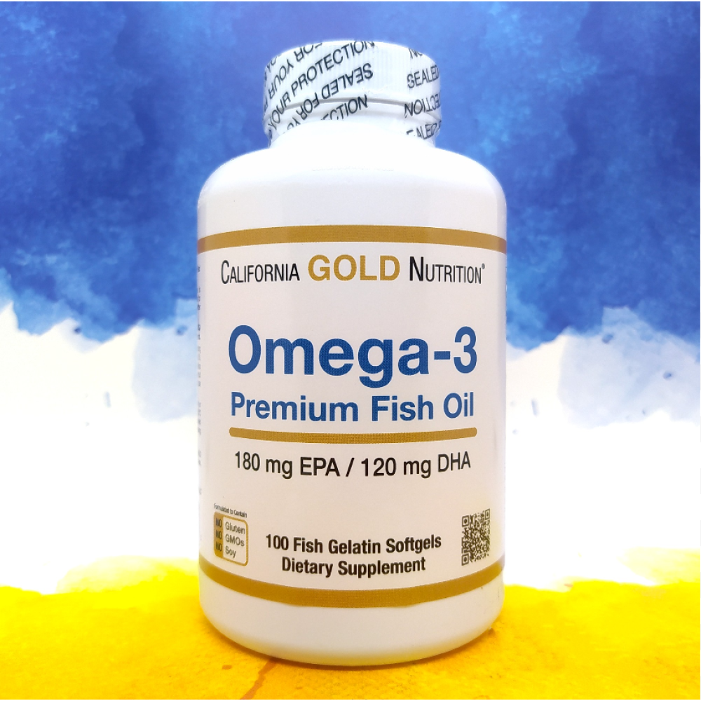 California Gold Nutrition Omega-3 Fish Oil 100 капсул