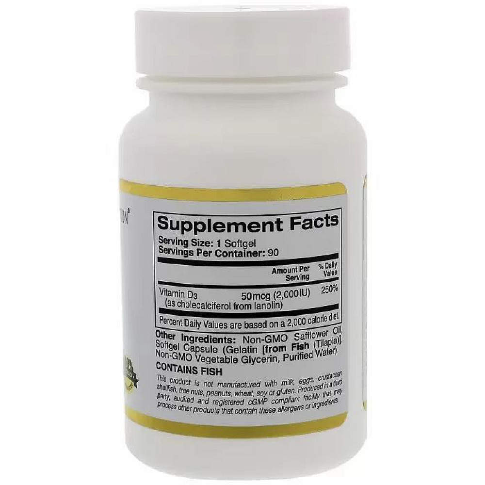 California Vitamin D3 2000 МЕ 50 mcg