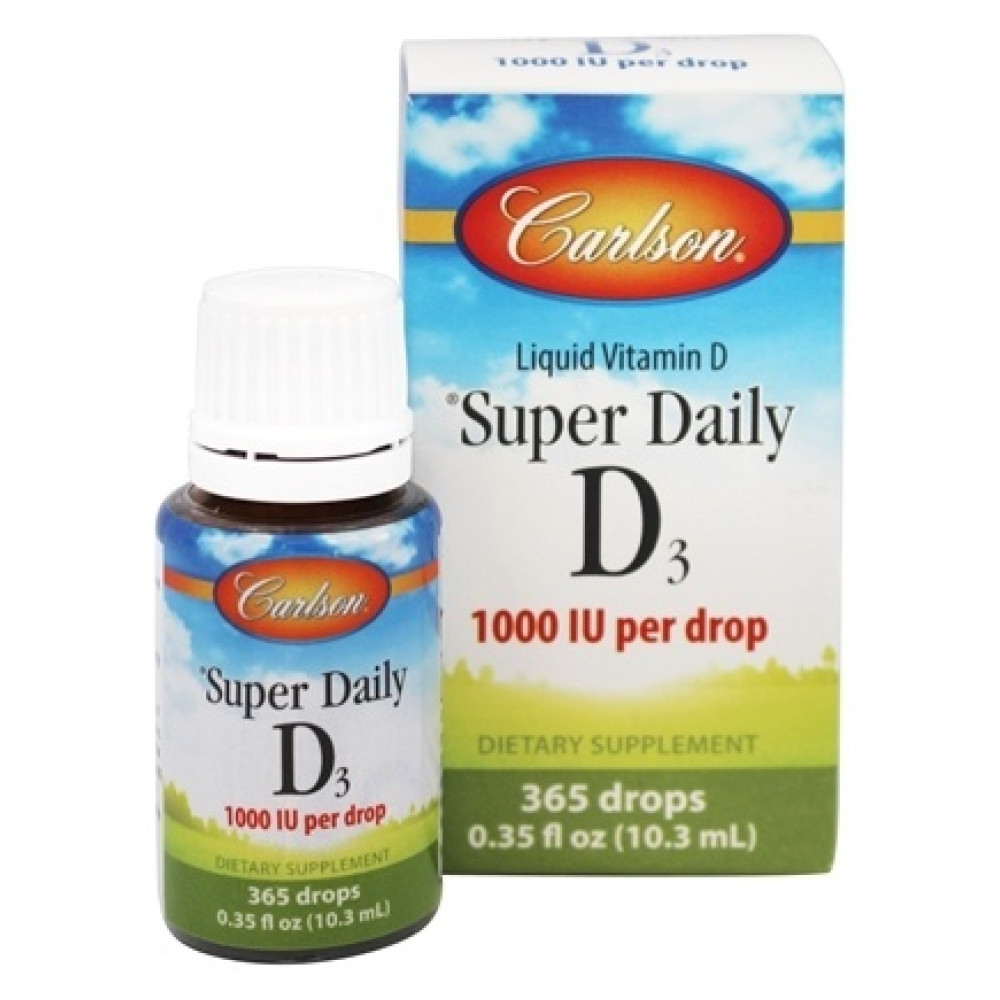 Carlson Labs	Super Daily D3 1000 МЕ