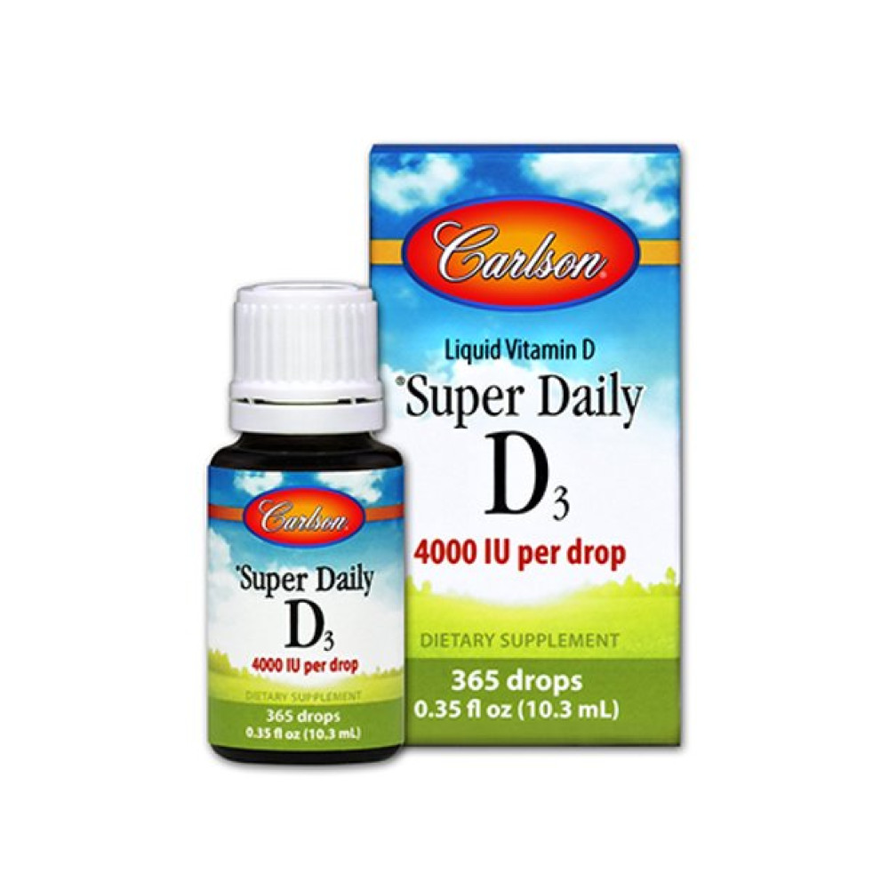 Carlson Labs	Super Daily D3 4000 IU 10,3 мл