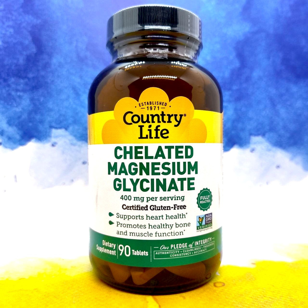 Country Life Chelated Magnesium Glycinate 400 мг 90 таблеток