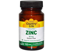 Country Life Zinc Chelated 50 мг