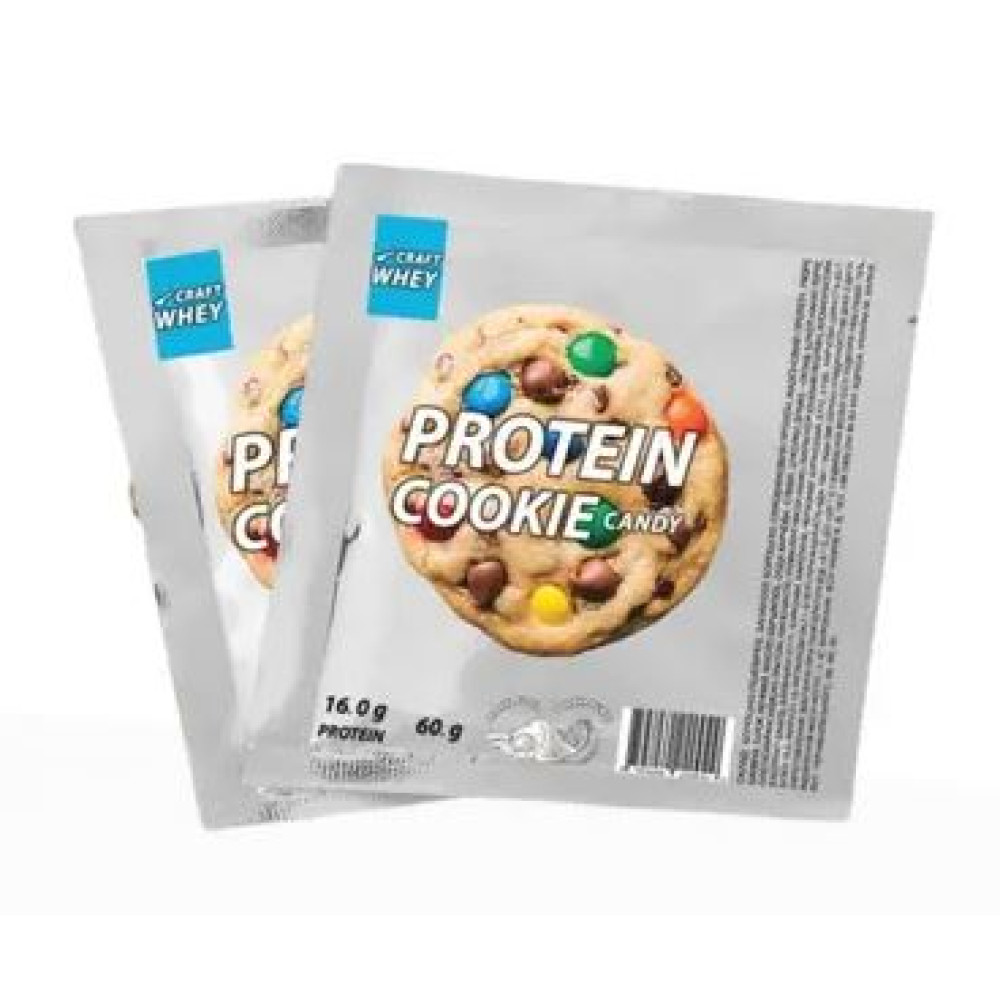 Craft Whey Protein Cookie 60 грам 10 батончиків по 60 грам, Candy Dragee (цукерки драже)