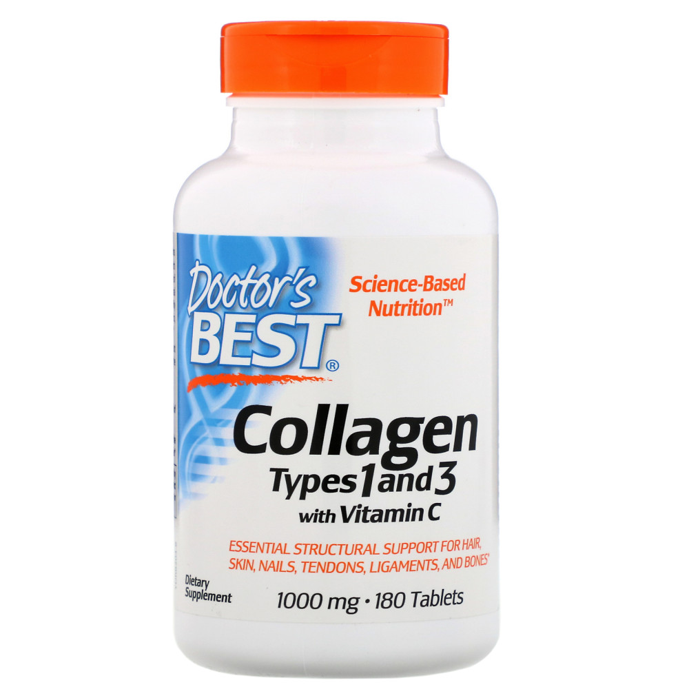 Doctor's BEST Collagen Types 1&3 1000 mg with Vitamin C