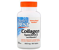 Doctors BEST Collagen Types 1&3 1000 mg with Vitamin C