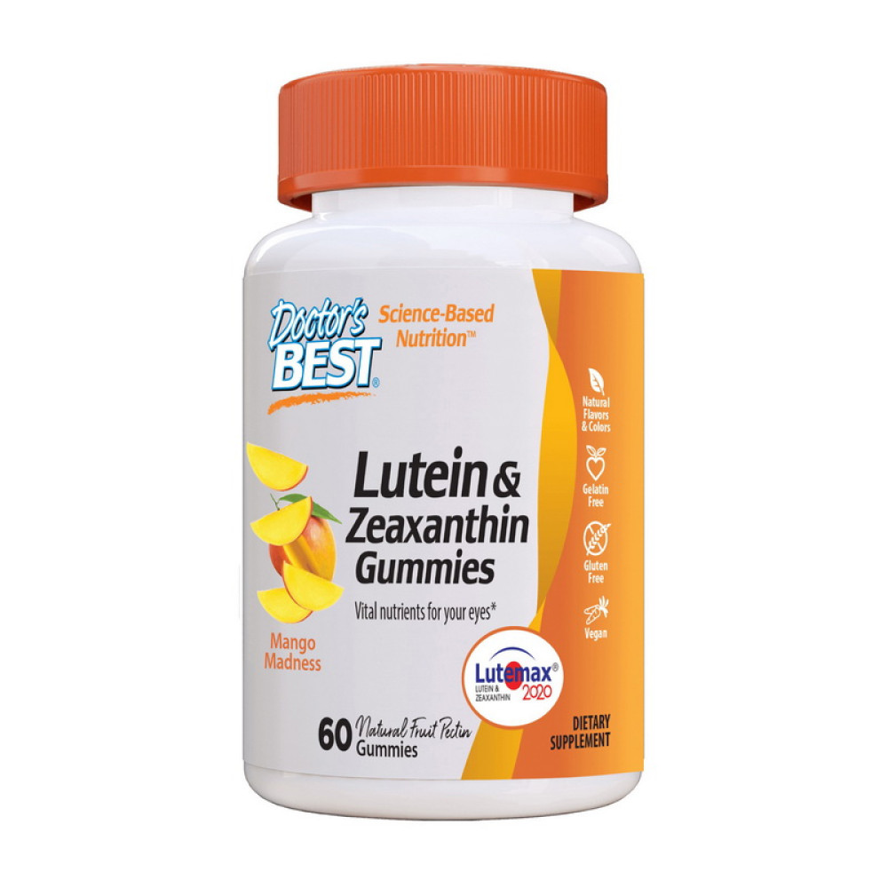 Doctor's BEST Lutein & Zeaxanthin Gummies 60 жувальних мармеладок
