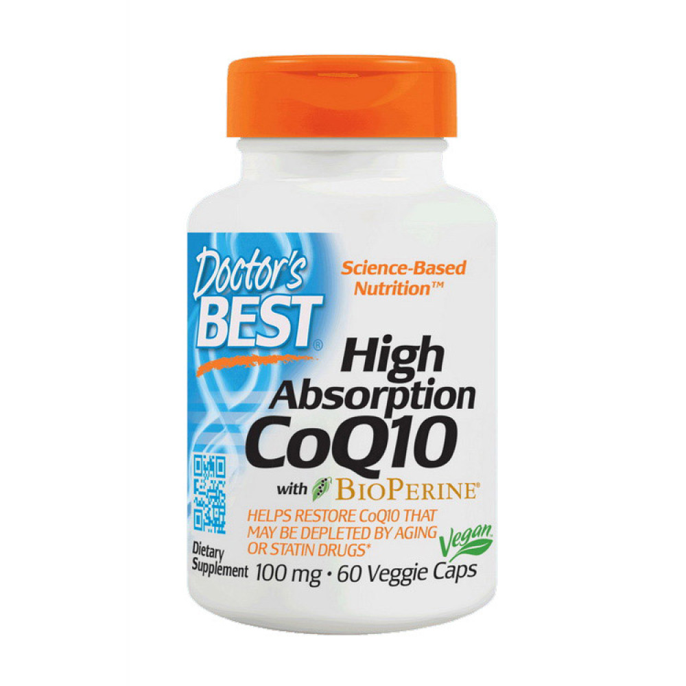 Doctor's BEST High Absorption CoQ10 100 mg with BioPerine