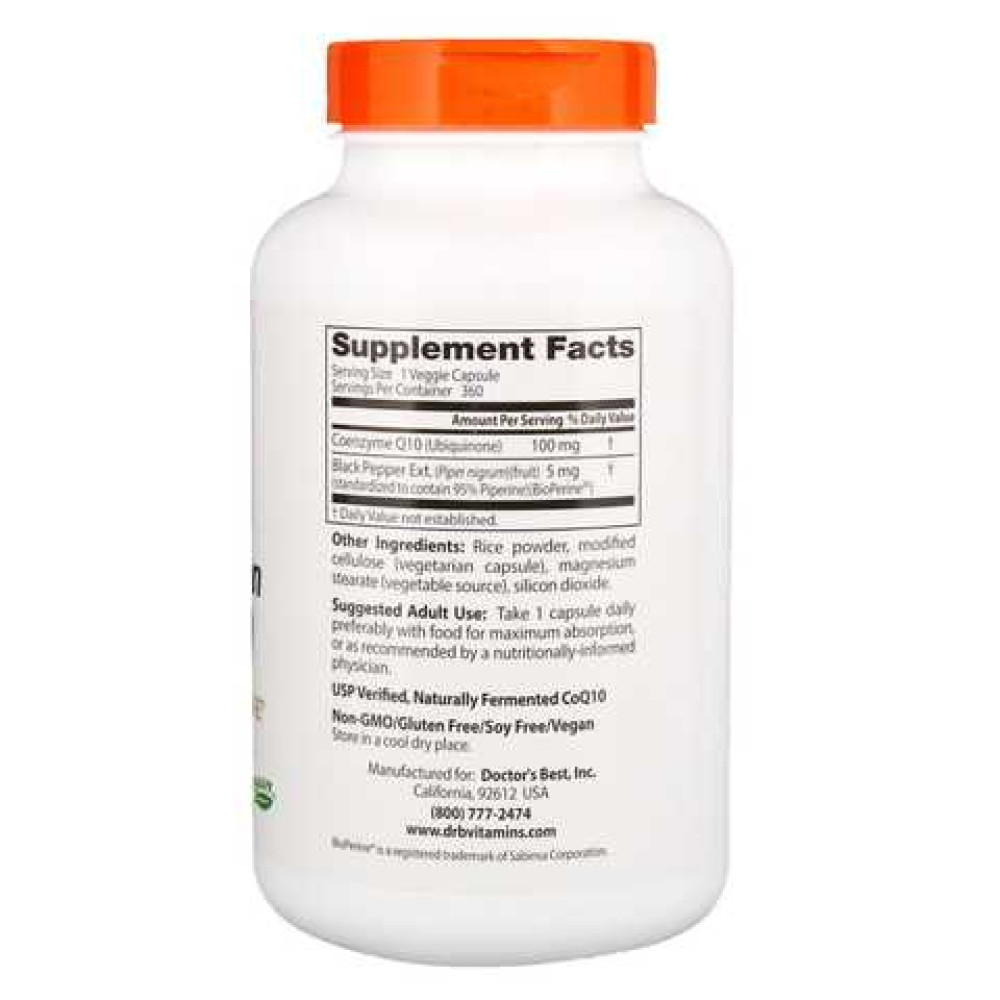 Doctor's BEST High Absorption CoQ10 100 mg with BioPerine