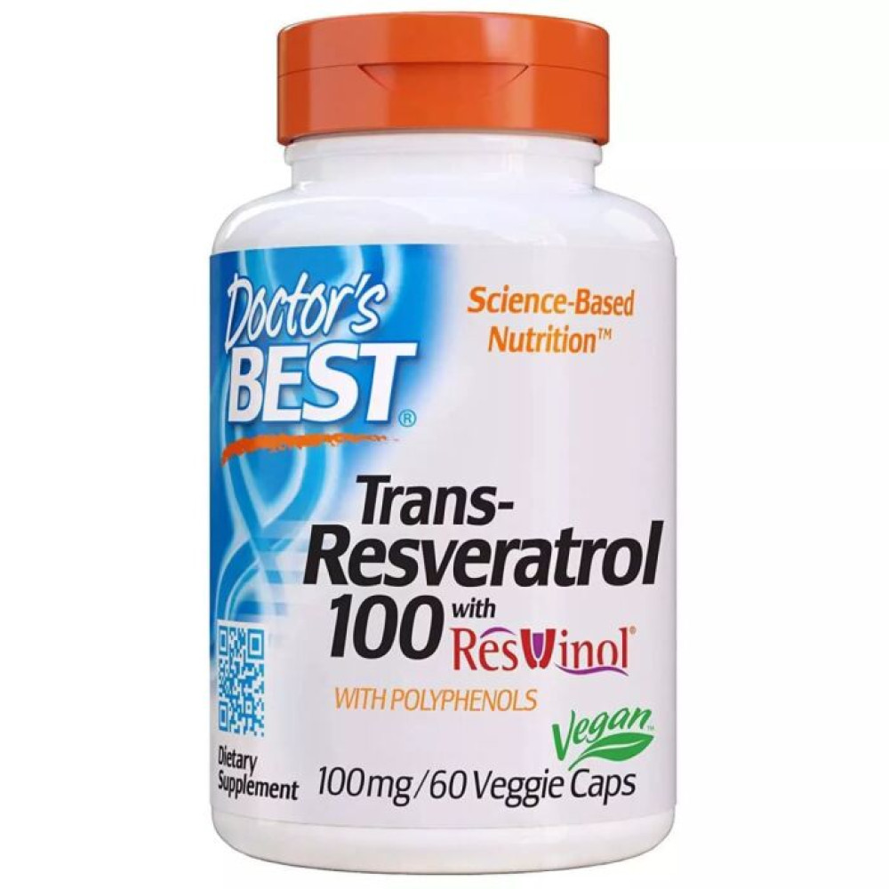 Doctors Best Trans-Resveratrol 60 капсул
