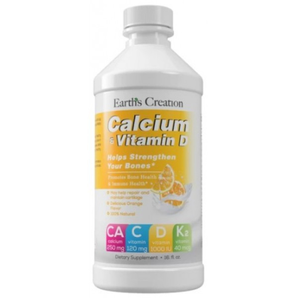 Earths Creation Calcium & Vitamin D3 Drink 473 мл