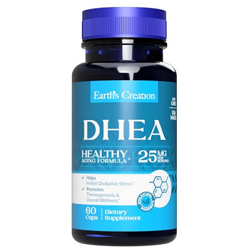 Фото Earths Creation DHEA 25 mg 60 капсул