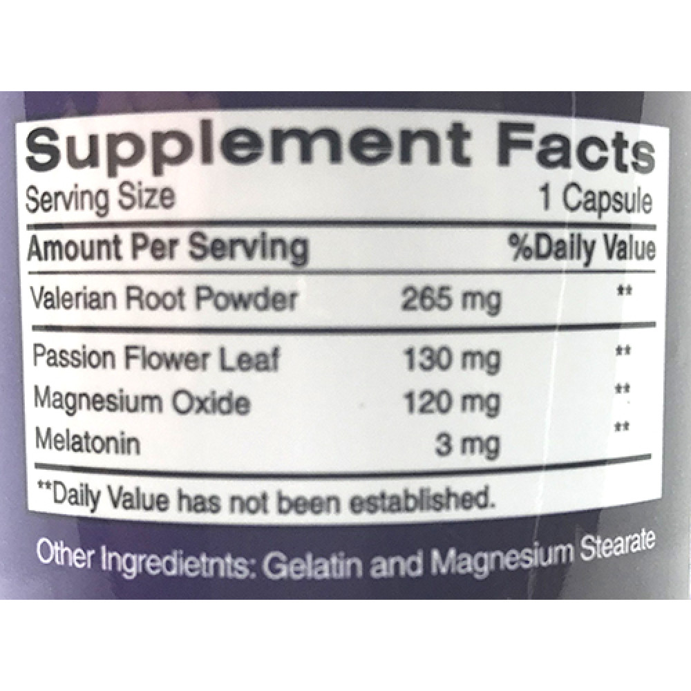 Earths Creation Melatonin + Valerian Root & Passion Flower 100 капсул