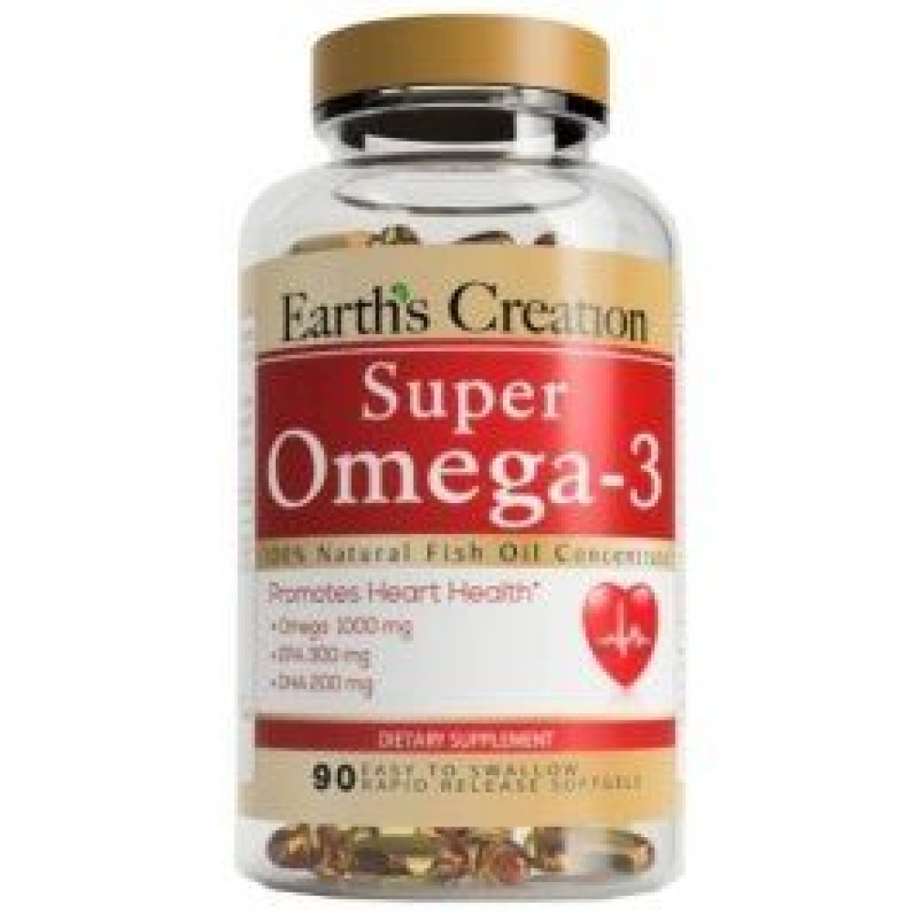 Earths Creation Super Omega-3 90 капсул