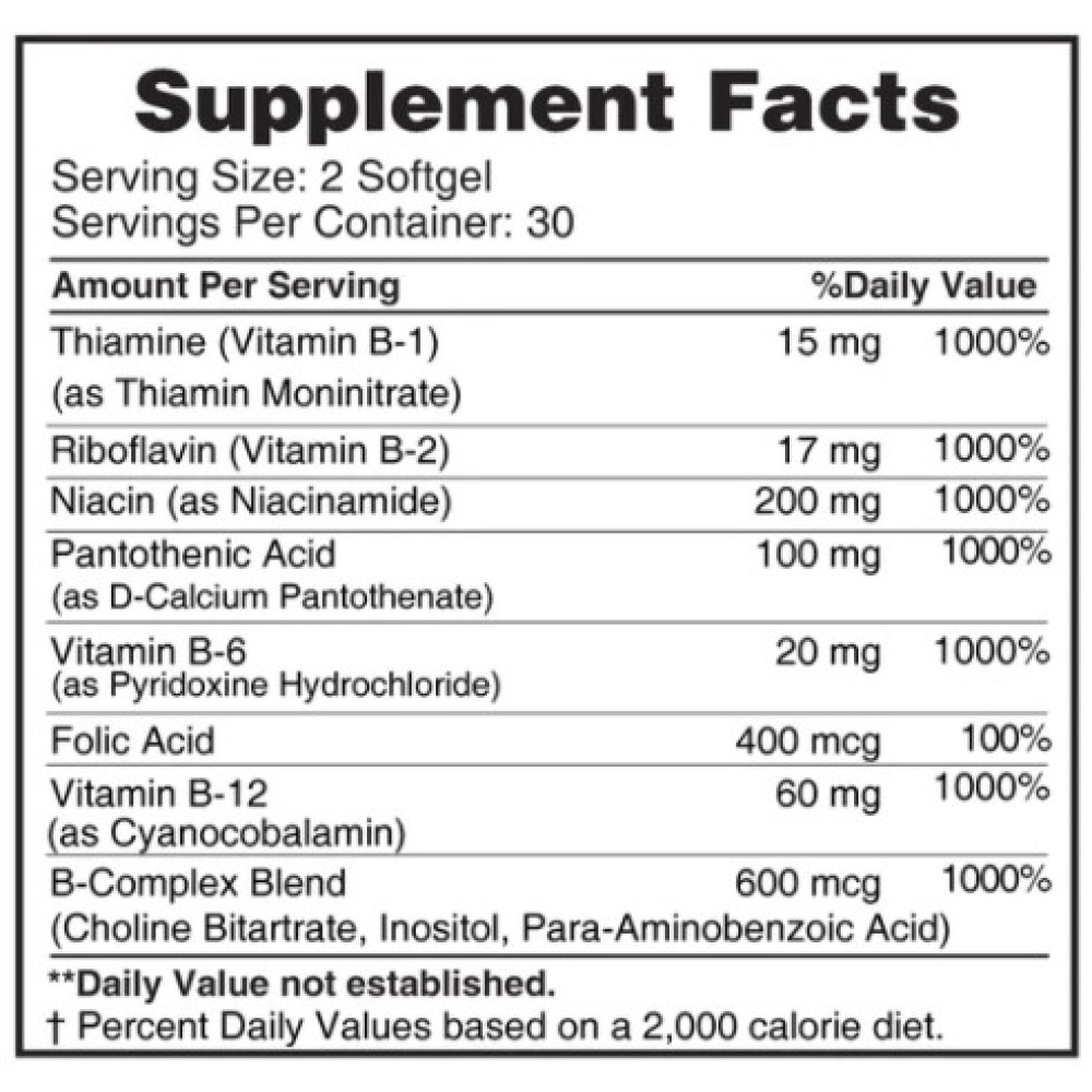 Earths Creation Vitamin B Complex 60 капсул