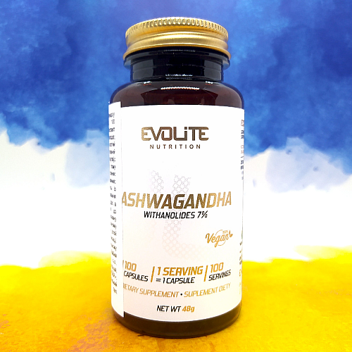 Фото Evolite Nutrition Ashwagandha 375 mg 100 капсул