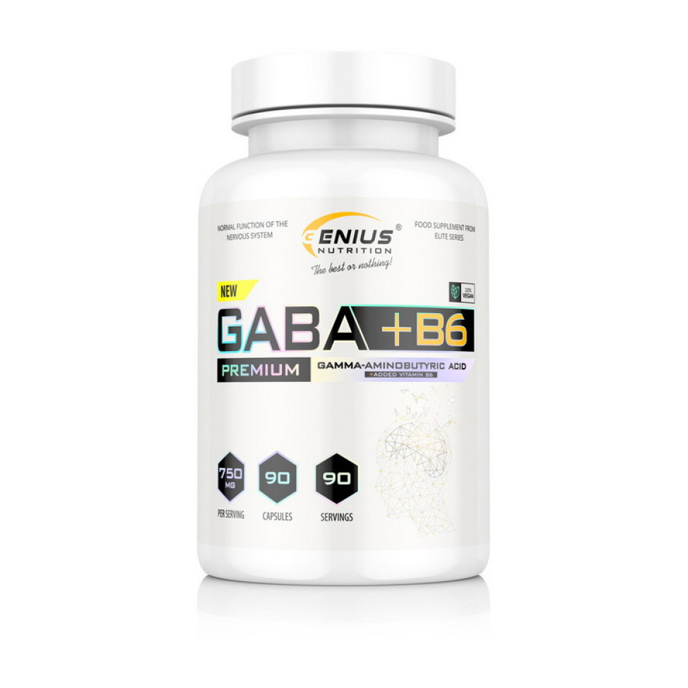 Genius Nutrition Gaba + B6 90 капсул