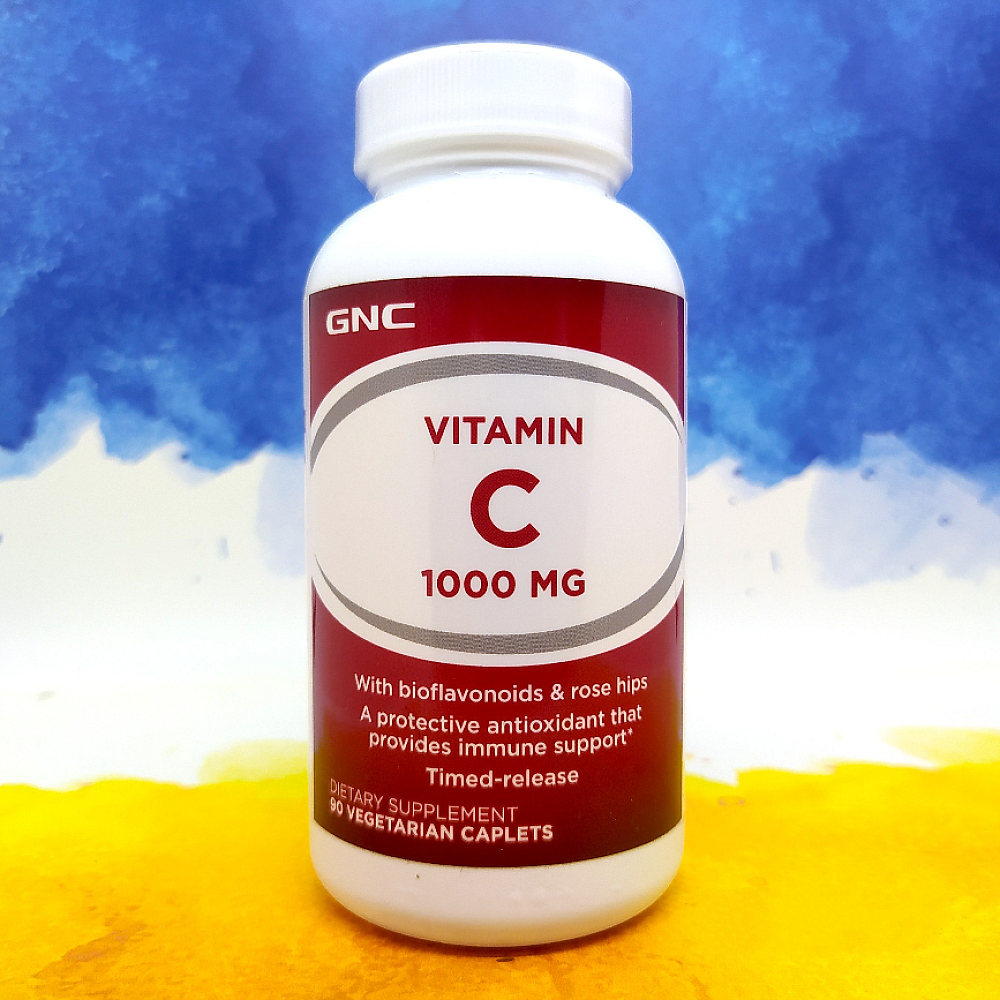 GNC Vitamin C 1000 mg time release with bioflavonoids & rose hips