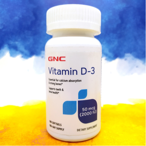 Фото GNC Vitamin-D3 50 mcg (2000 IU) 180 капсул