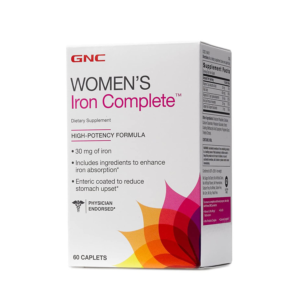 GNC Women`s Iron Complete 60 капсул