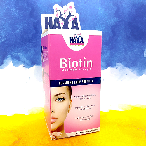 Фото Haya Labs Biotin 10000 mcg 100 таблеток
