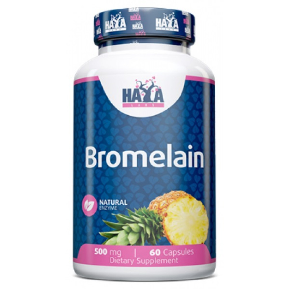 Haya Labs Bromelain 500 мг 60 капсул