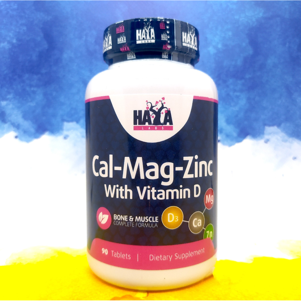 Haya Labs Calcium Magnesium Zinc with Vitamin D 90 таблеток