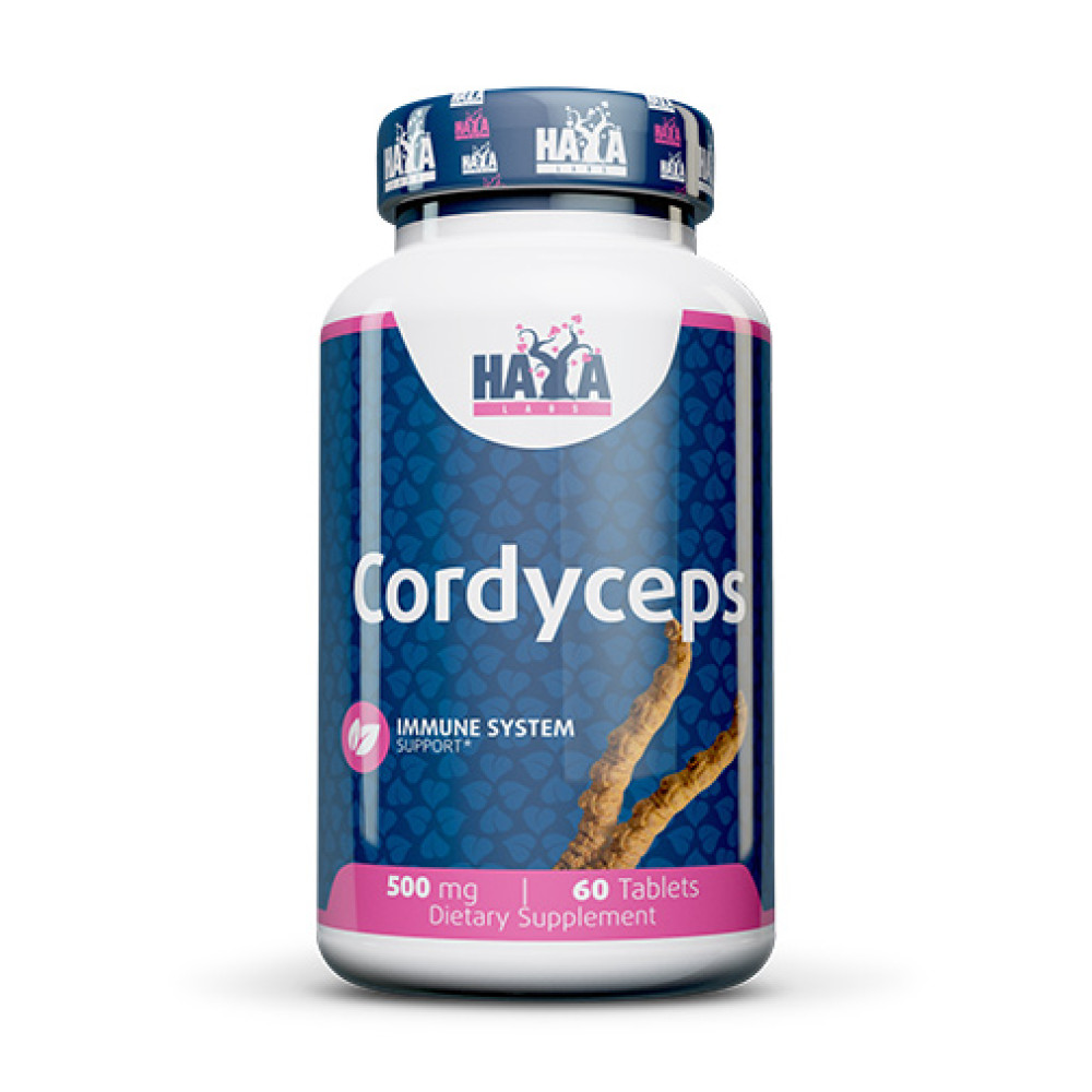 Haya Labs Cordyceps 500 mg 60 таблеток