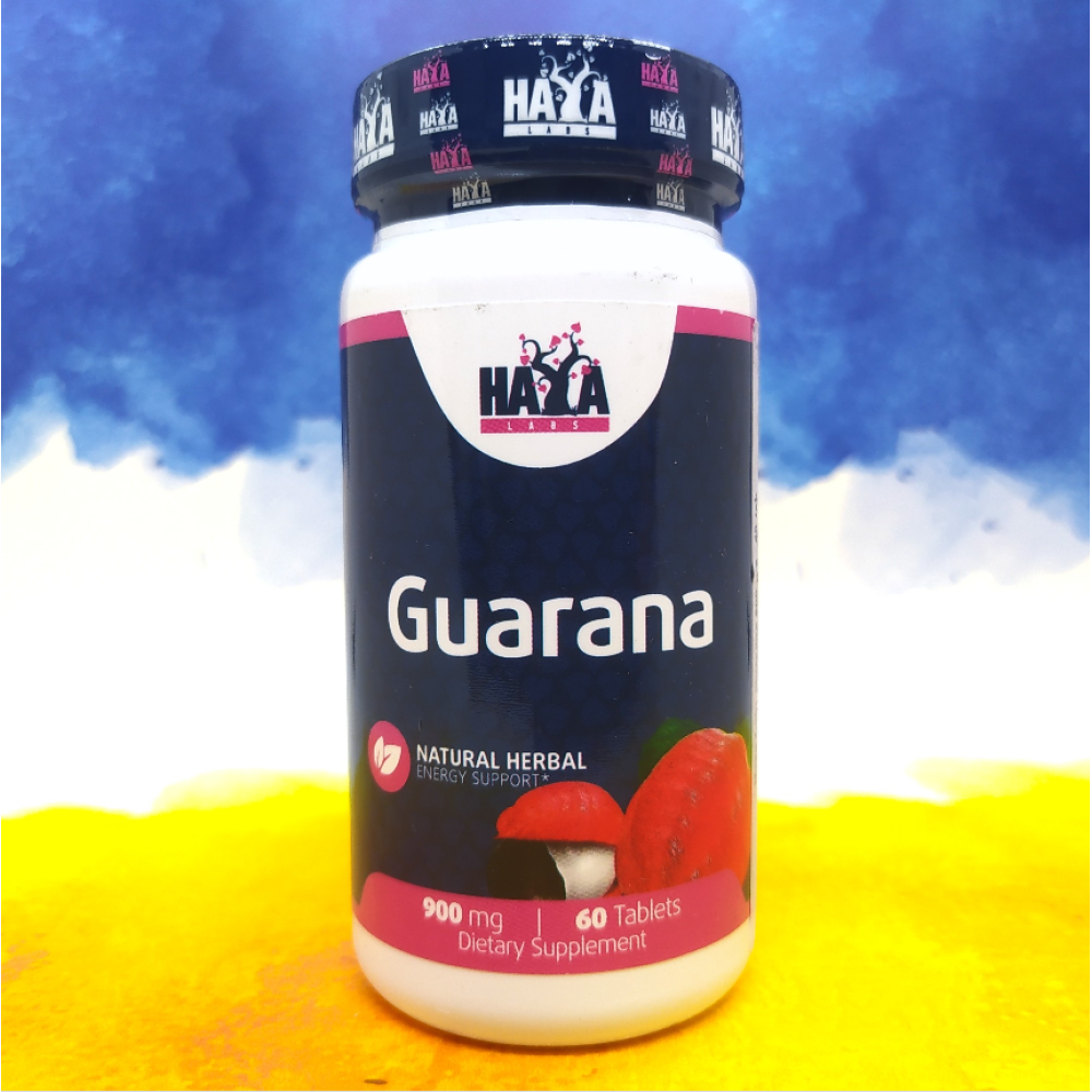 Haya Labs Guarana 900 mg 60 таблеток