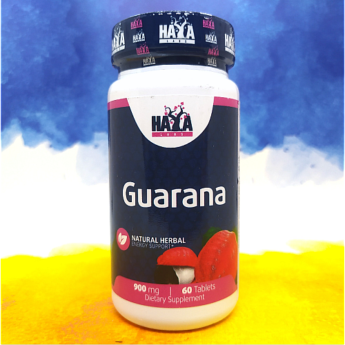 Фото Haya Labs Guarana 900 mg 60 таблеток