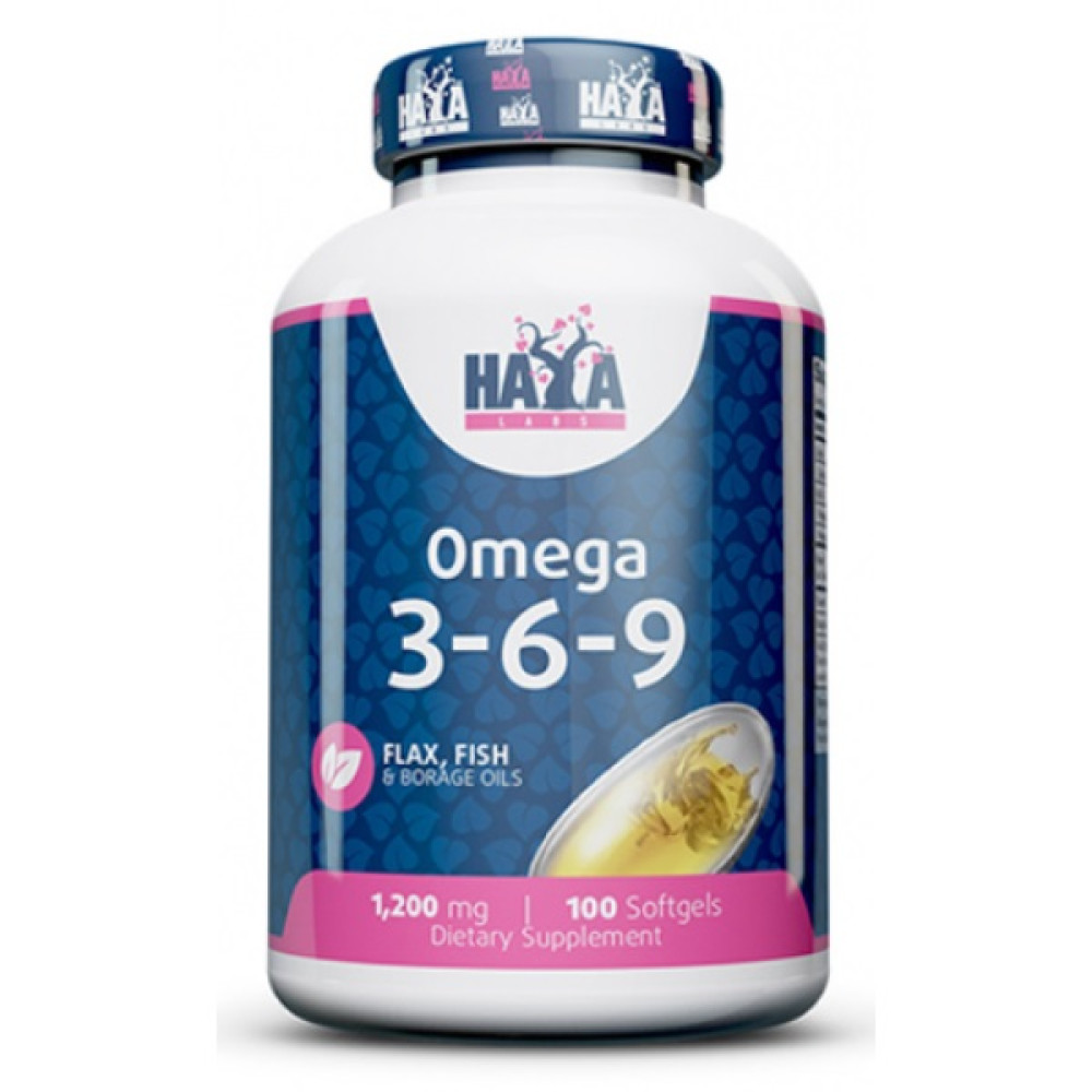 Haya Labs Omega 3-6-9 100 капсул