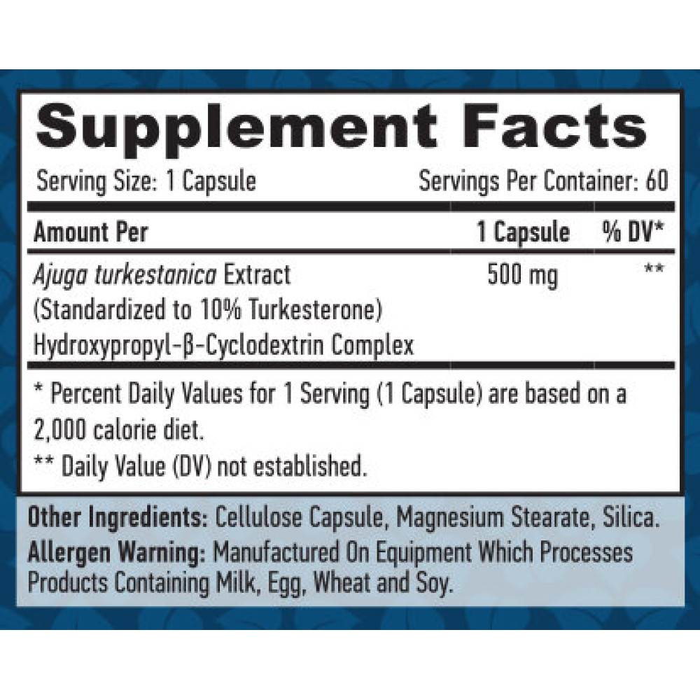 Haya Labs Turkesterone 60 капсул