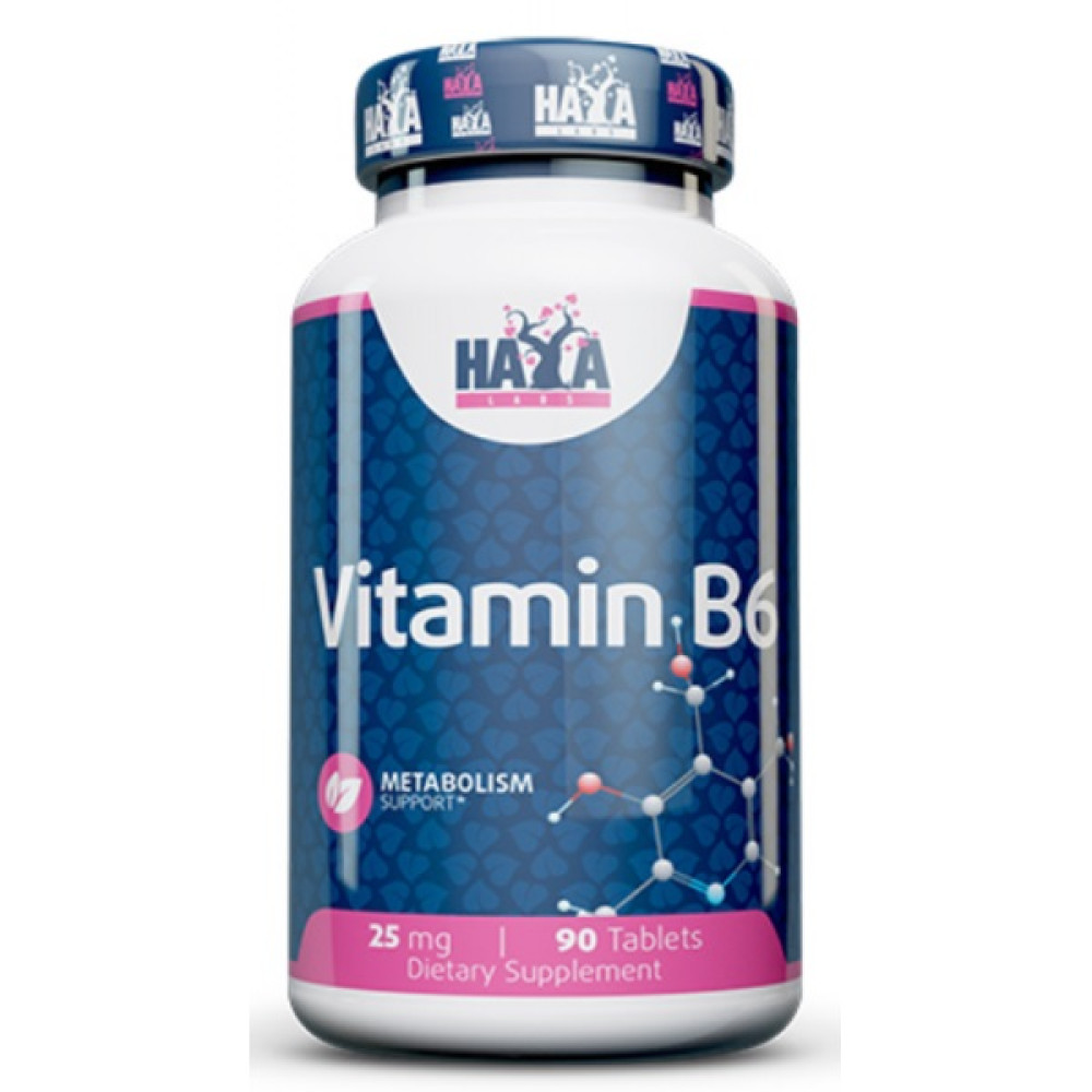 Haya Labs Vitamin B6 25 мг 90 таблеток