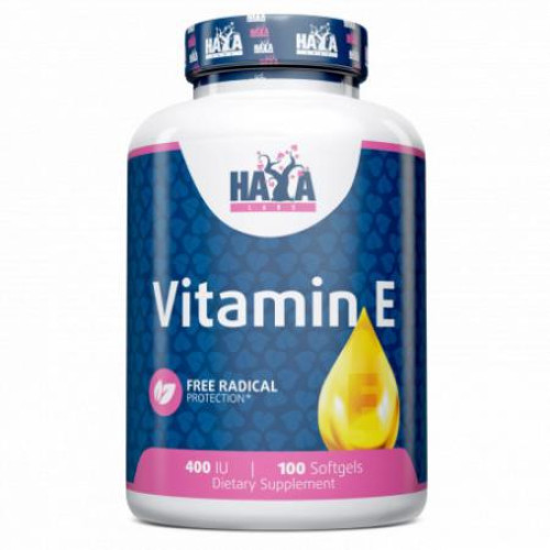 Фото Haya Labs Vitamin E 400 IU Mixed Tocopherols 100 капсул