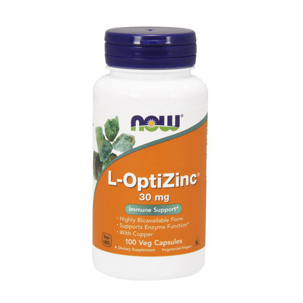NOW L-OptiZinc 30 mg 100 капсул