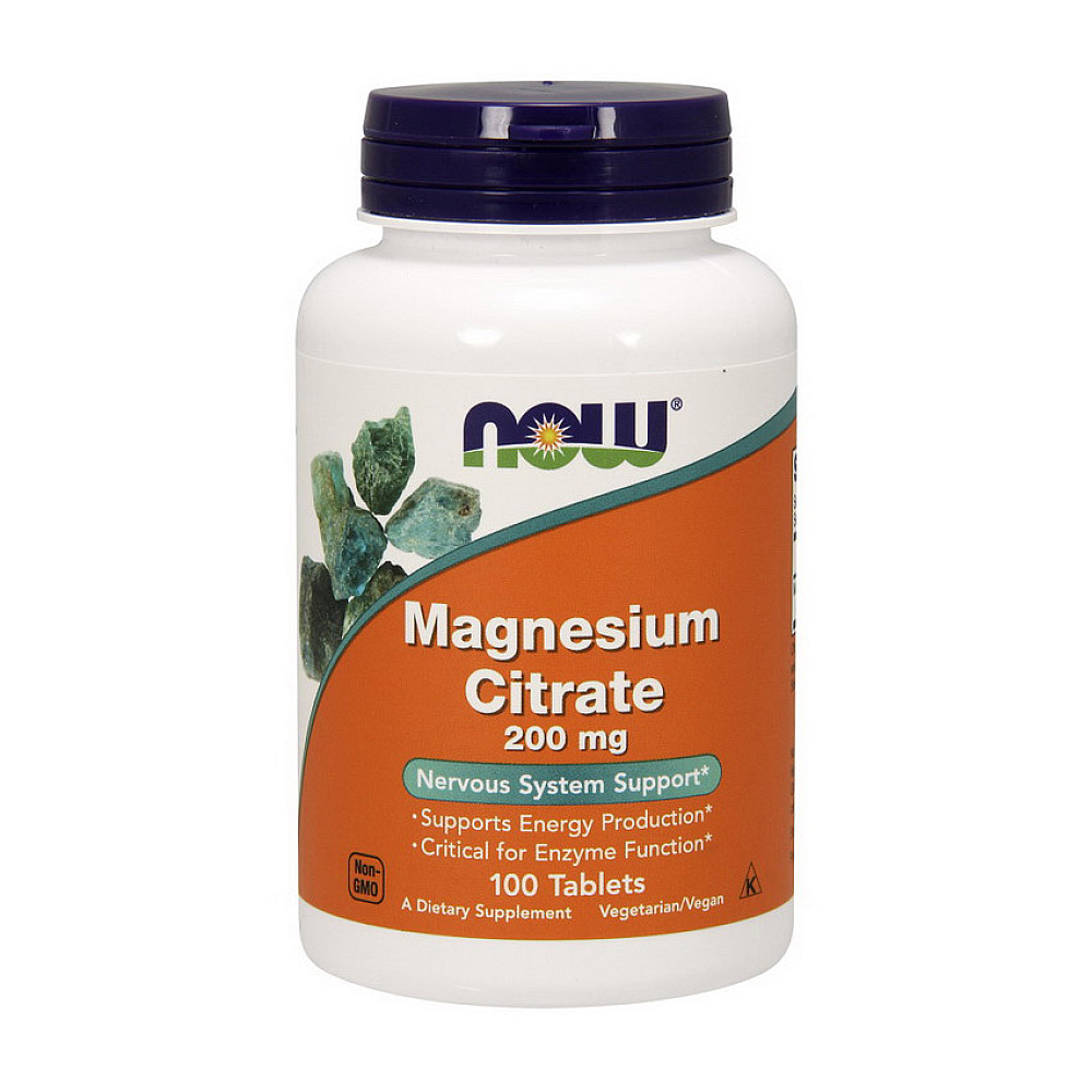 NOW Magnesium Citrate 200 mg Tablets