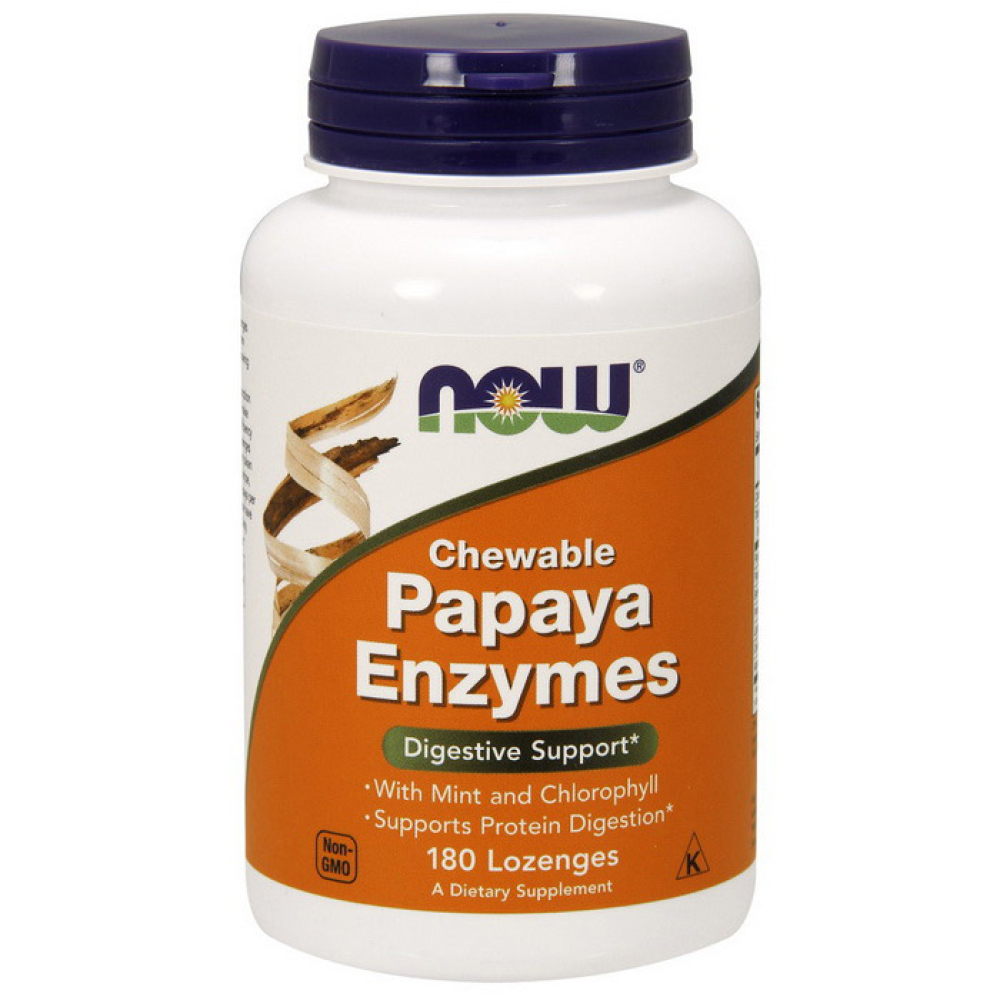 NOW Chewable Papaya Enzyme