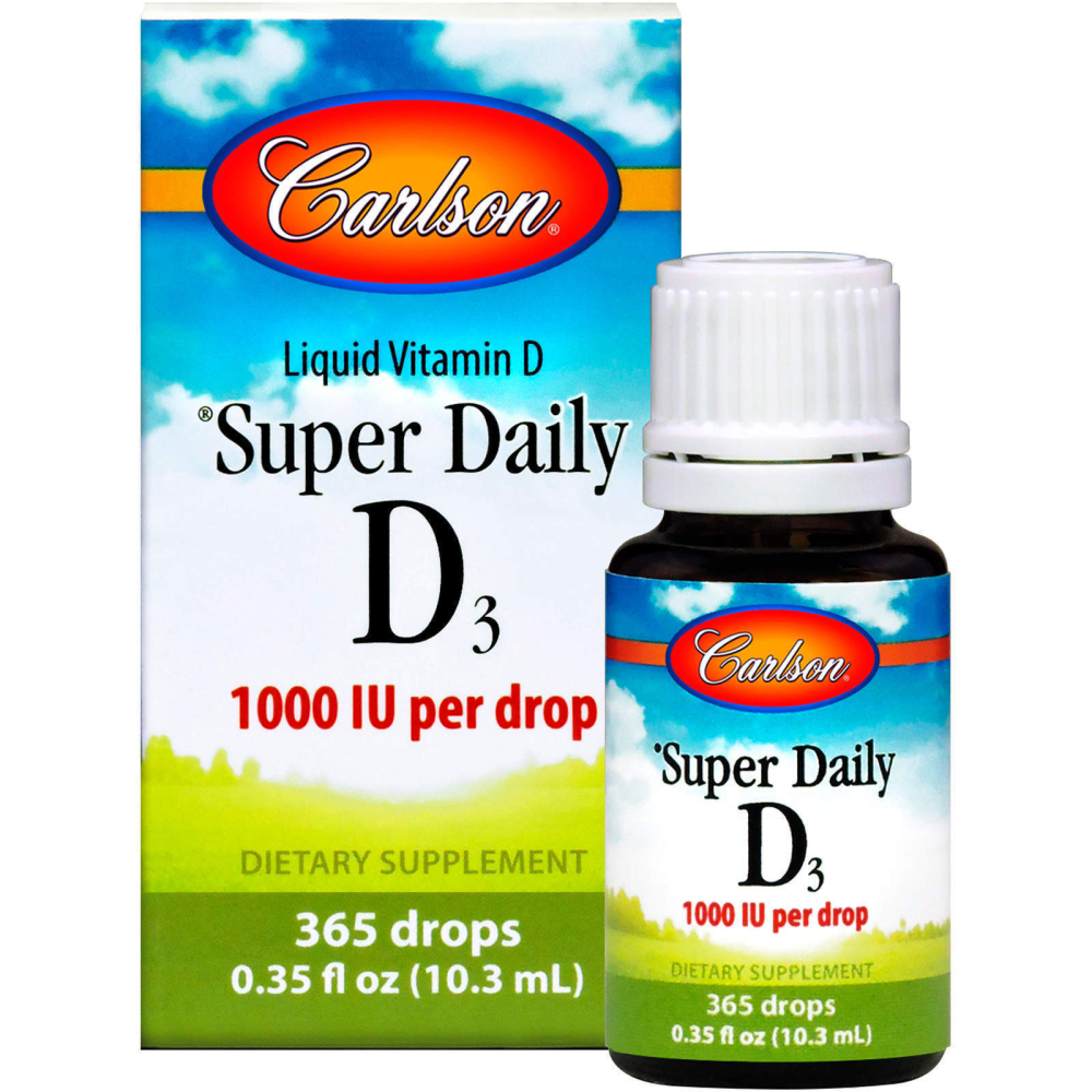 Carlson Labs	Super Daily D3 1000 МЕ