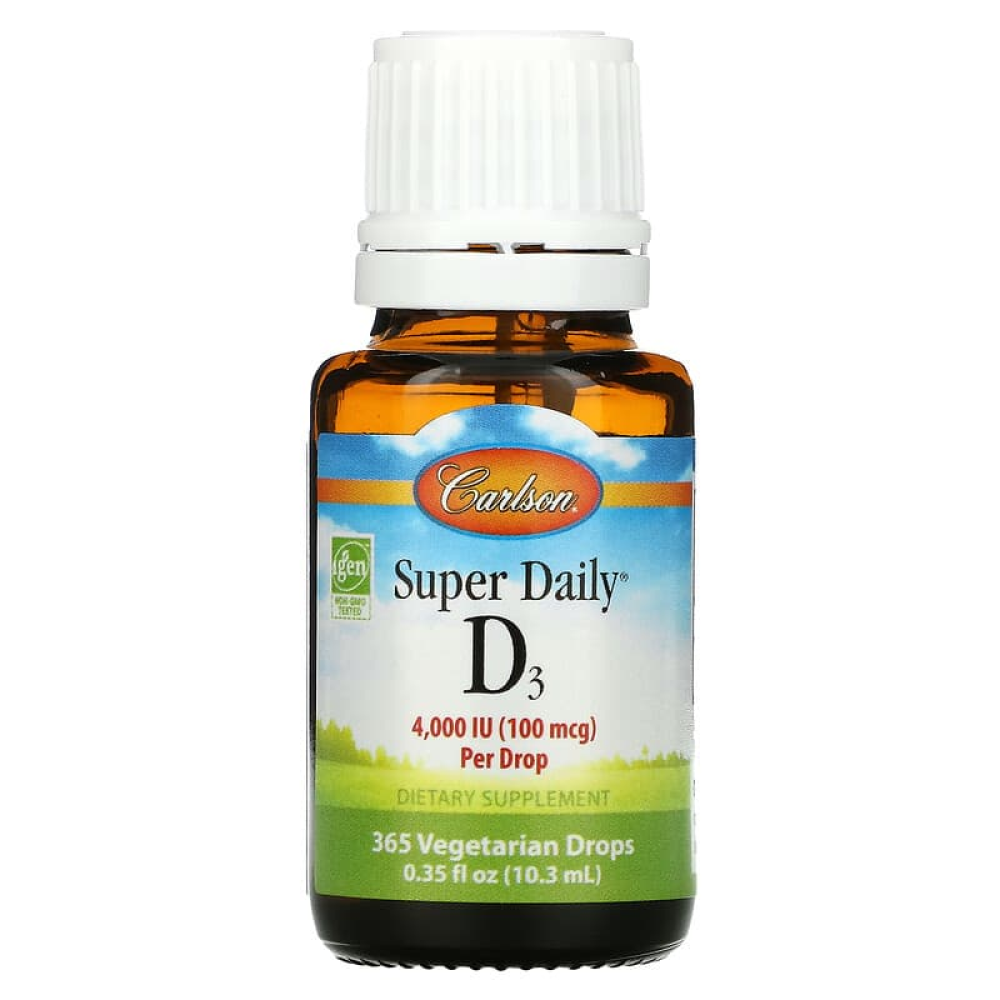 Carlson Labs	Super Daily D3 4000 IU 10,3 мл