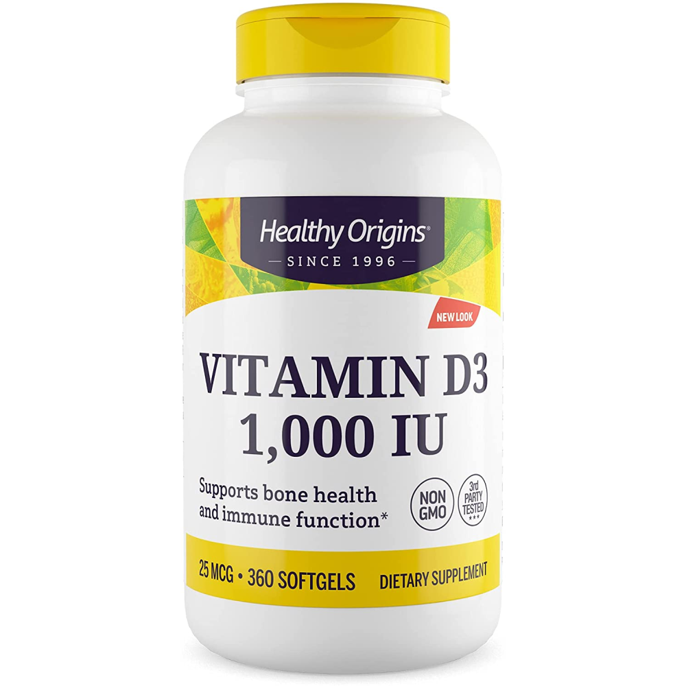Healthy Origins Vitamin D3 1000 IU