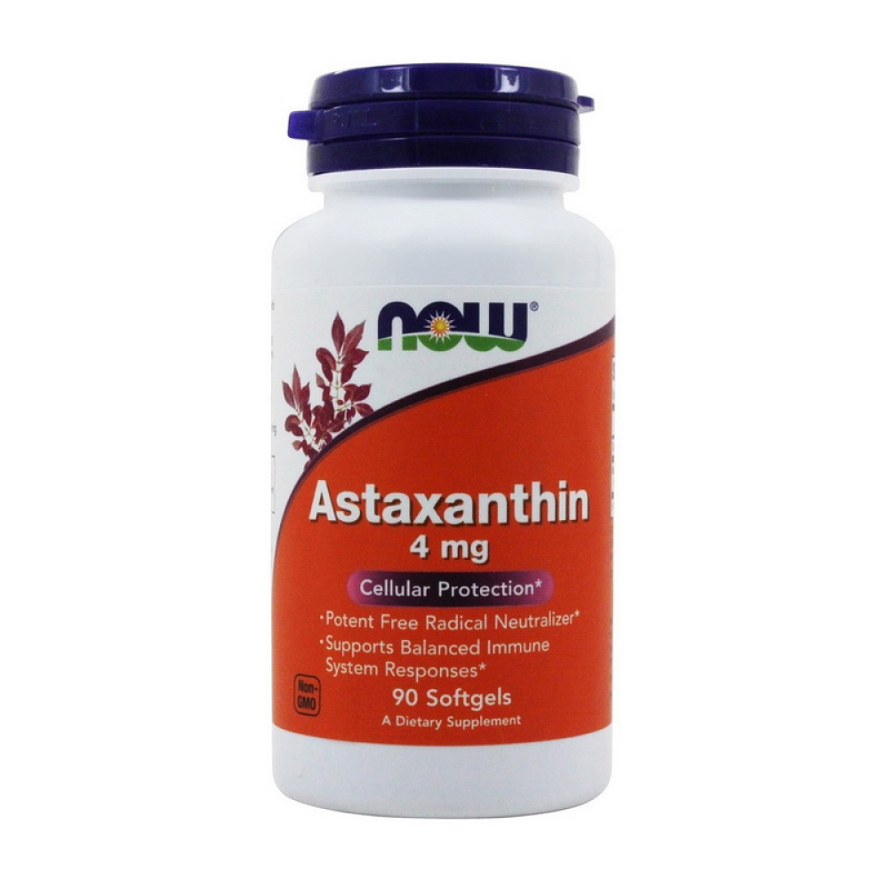 NOW Astaxanthin 4 mg 60 капсул
