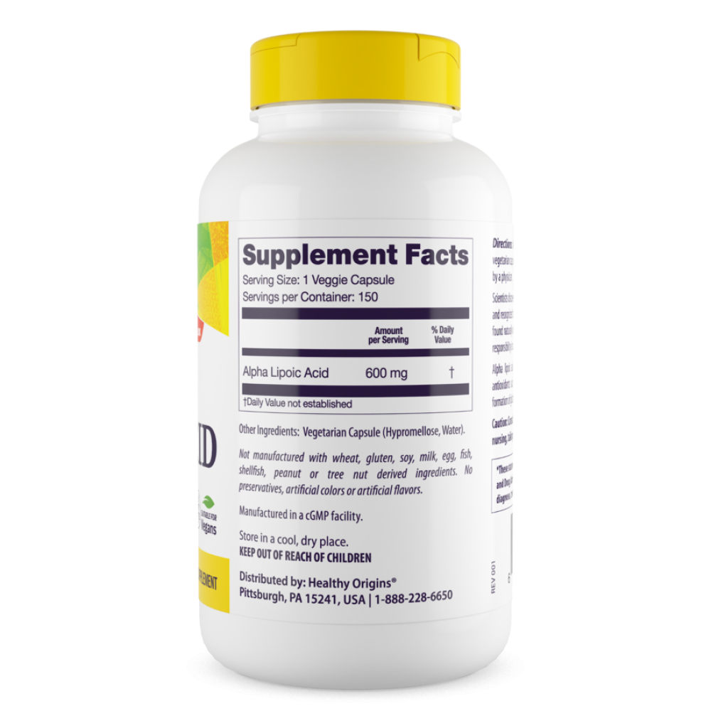 Healthy Origins ALA 600 mg